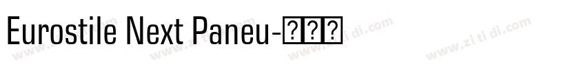 Eurostile Next Paneu字体转换